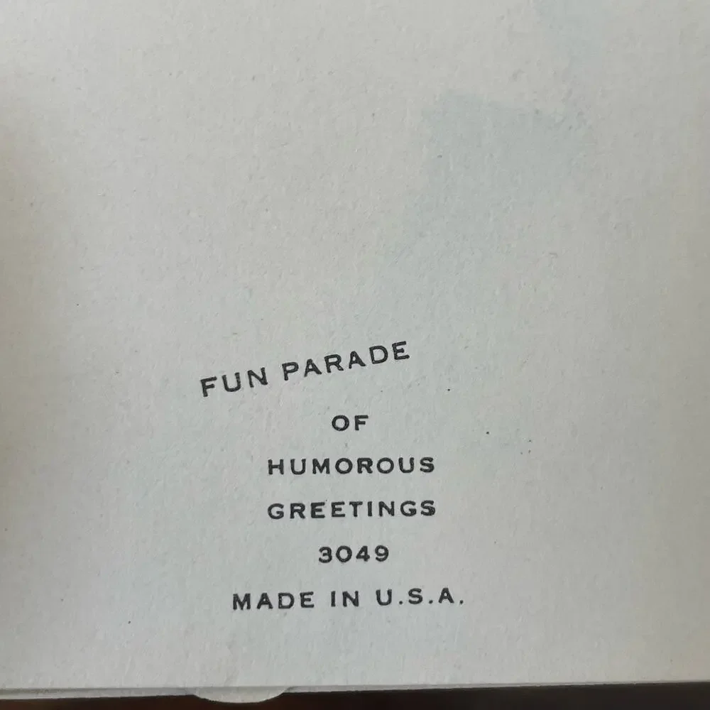 Vintage Pop Up Anniversary Card Unsigned Fun Parade USA Ephemera Greeting READ